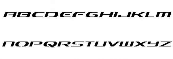 Alpha Men Italic Font LOWERCASE