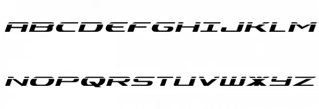 Alpha Men Laser Italic फ़ॉन्ट अपरकेस