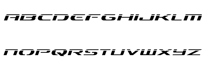 Alpha Men Laser Italic Font LOWERCASE