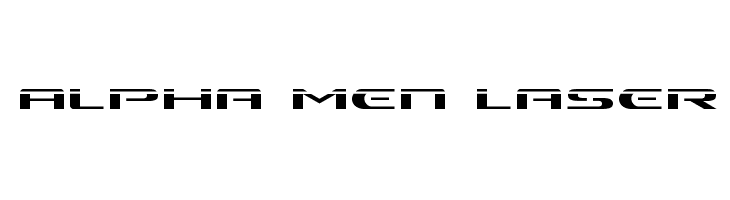Alpha Men Laser  フリーフォントのダウンロード