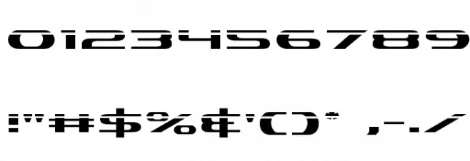 Alpha Men Laser Font OTHER CHARS