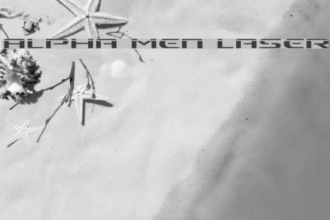 Alpha Men Laser Font examples