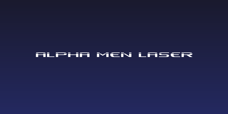 Alpha Men Laser Social Header