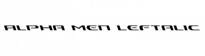 Alpha Men Leftalic  Descarca Fonturi Gratis