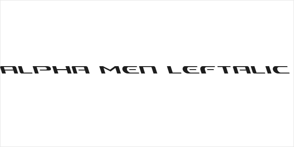 Alpha Men Leftalic Logo