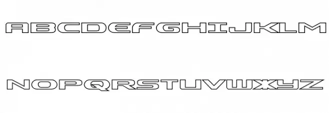 Alpha Men Outline Font Litere mari