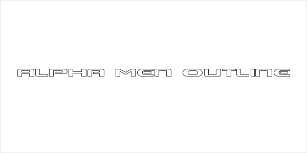 Alpha Men Outline Logo