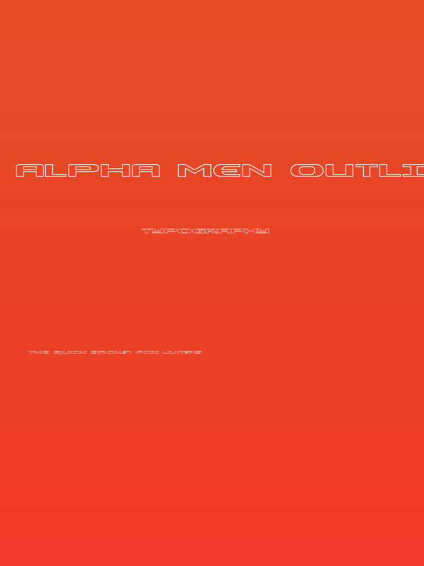 Alpha Men Outline Poster