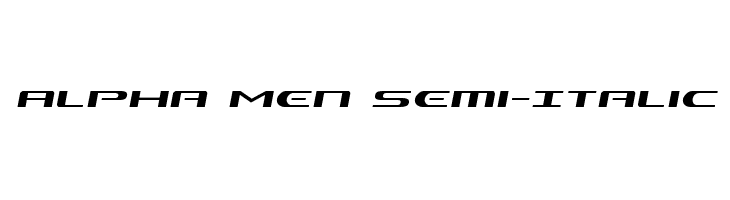 Alpha Men Semi-Italic  フリーフォントのダウンロード