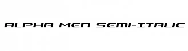 Alpha Men Semi-Italic  Frei Schriftart Herunterladen