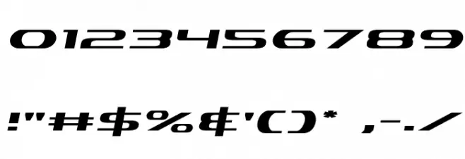 Alpha Men Semi-Italic Font OTHER CHARS