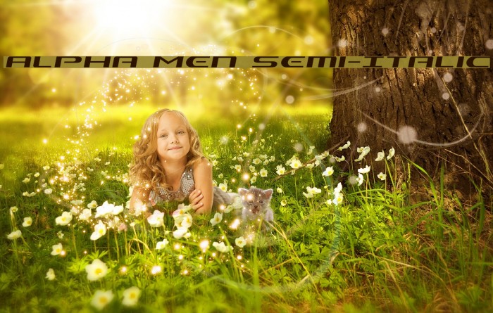 Alpha Men Semi-Italic Example 3
