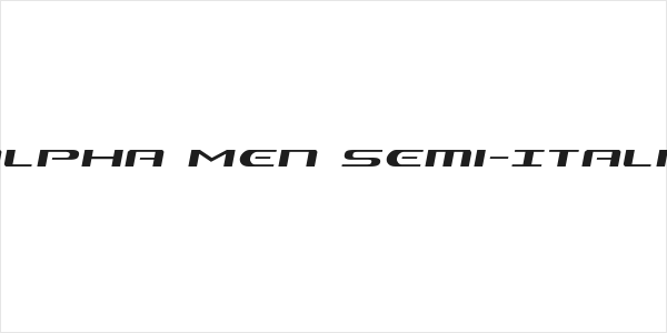 Alpha Men Semi-Italic Logo