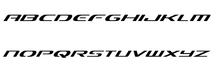 Alpha Men Super-Italic Font LOWERCASE