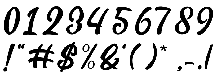 Alpha Monday Font OTHER CHARS