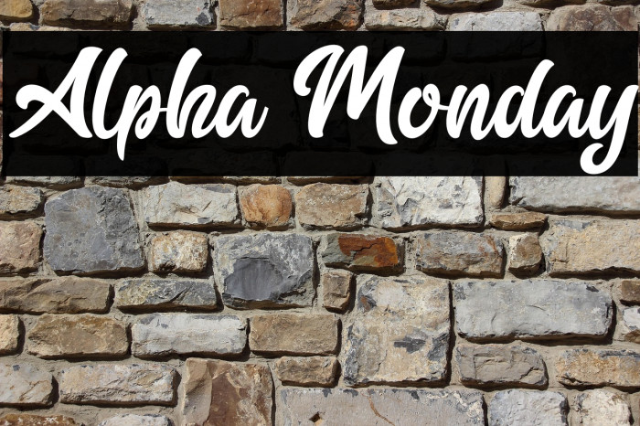 Alpha Monday Example 1