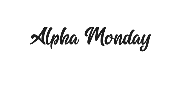Alpha Monday Logo