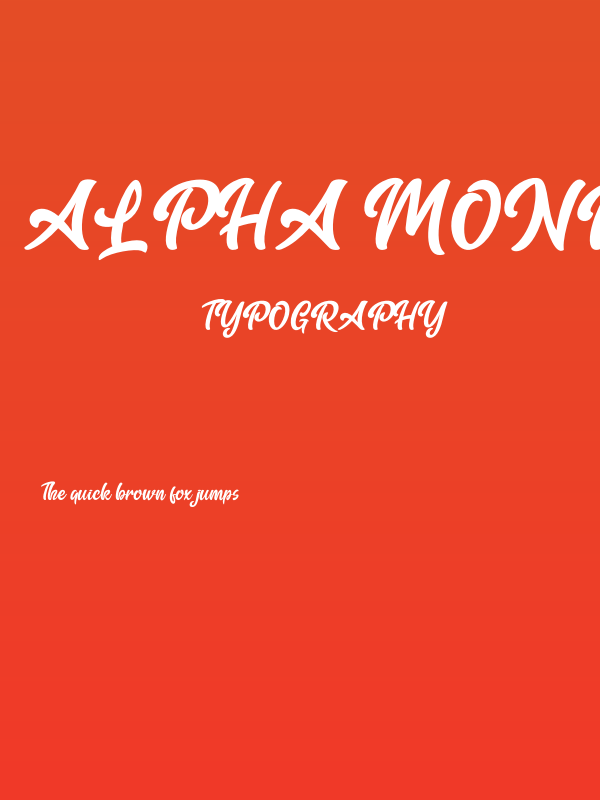 Alpha Monday Poster
