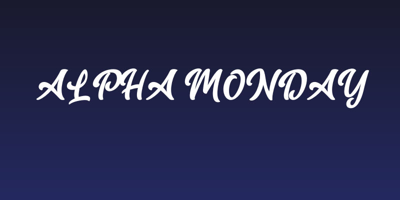 Alpha Monday Social Header