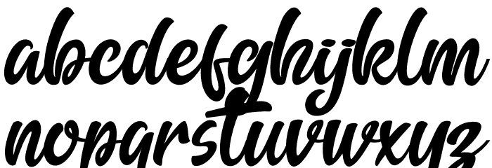 Alpha Monday Font LOWERCASE