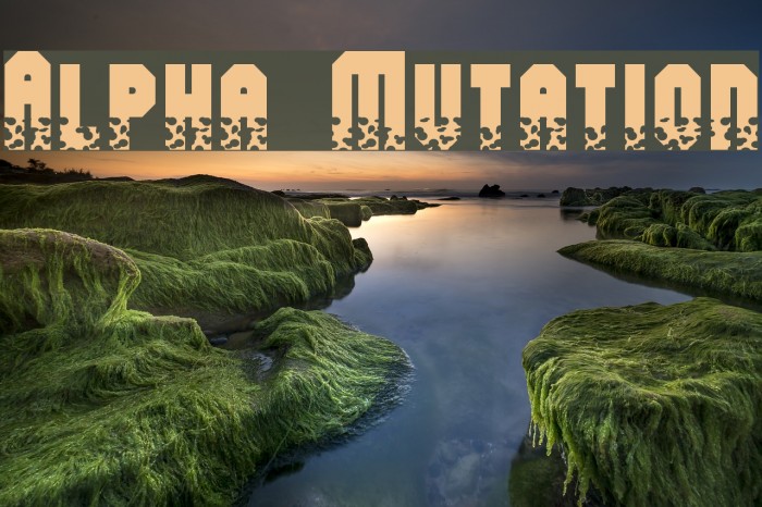 Alpha Mutation Font examples