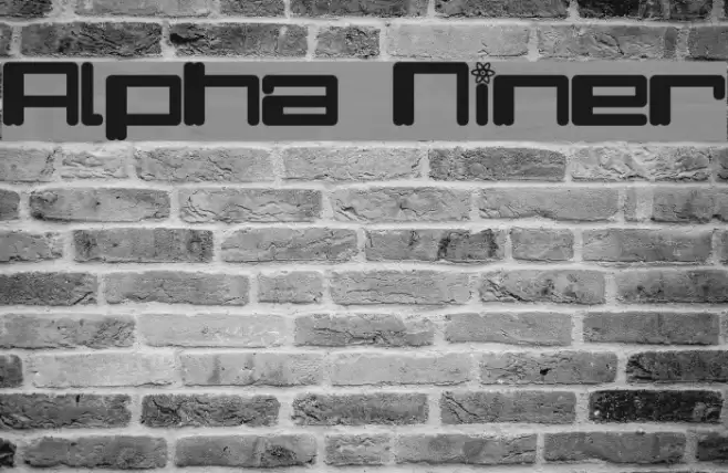 Alpha Niner Font examples