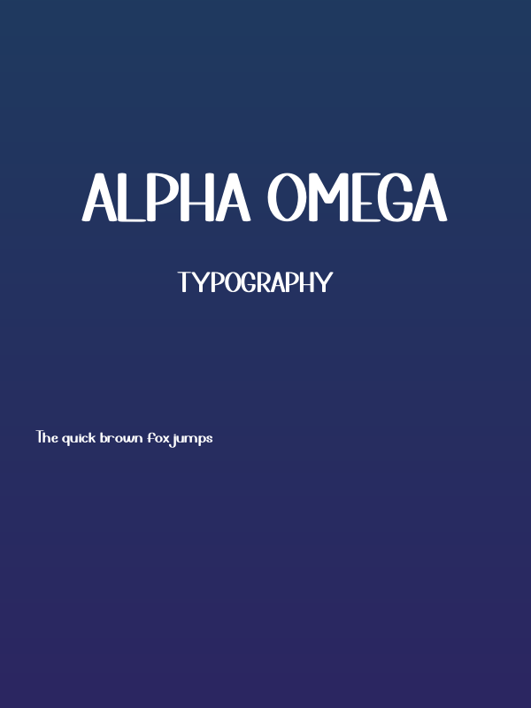 Alpha Omega Poster