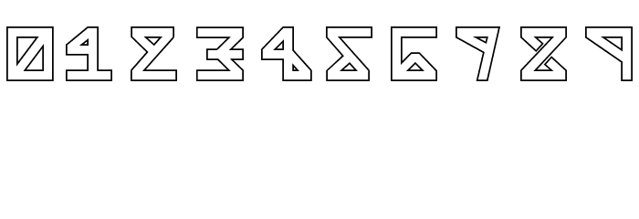 Alpha Outline Font OTHER CHARS