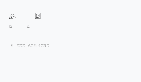 Alpha Outline Business Card