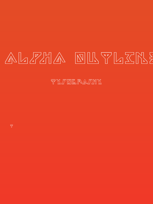 Alpha Outline Poster