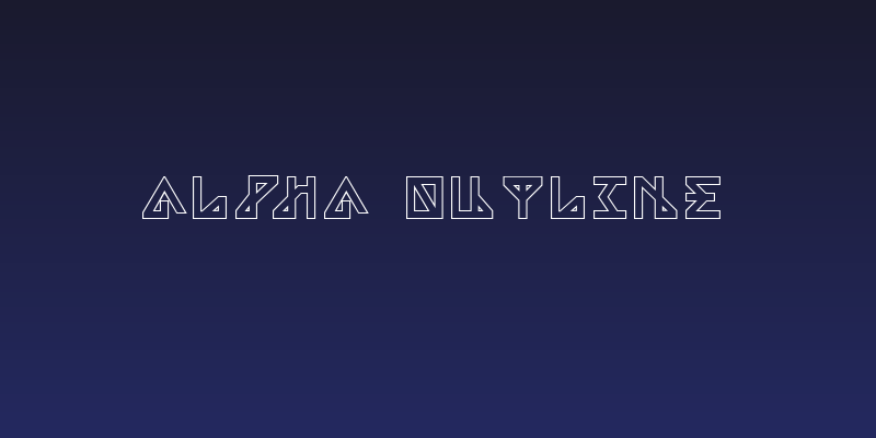 Alpha Outline Social Header