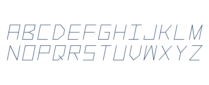 Alpha Prota Italic Uppercase