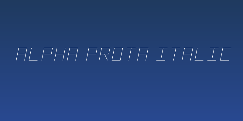 Alpha Prota Italic Social Header