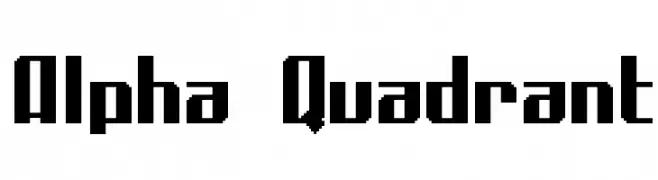 Alpha Quadrant  Descarca Fonturi Gratis
