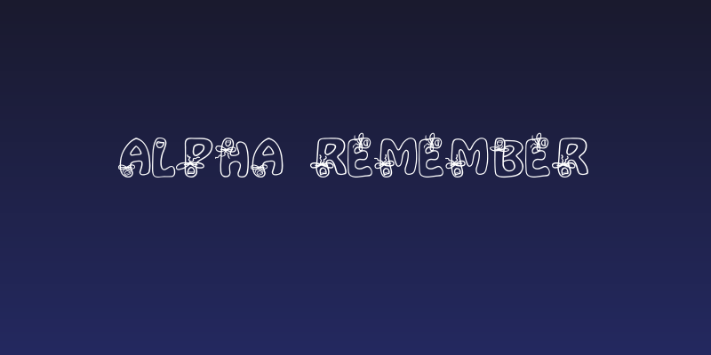 Alpha Remember Social Header