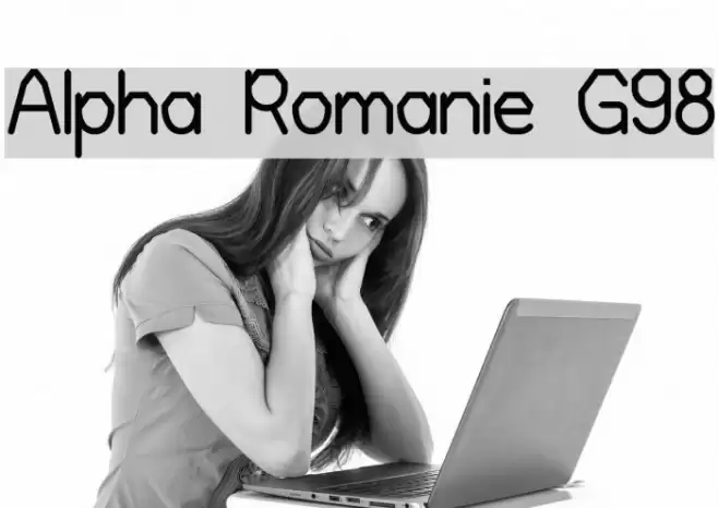 Alpha Romanie G98 Caratteri examples