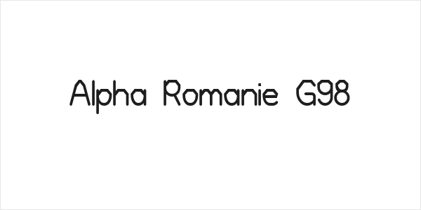 Alpha Romanie G98 Logo