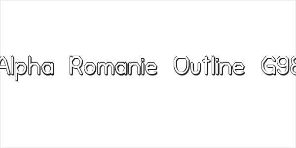 Alpha Romanie Outline G98 Logo