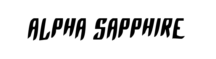 Alpha Sapphire फ़ॉन्ट