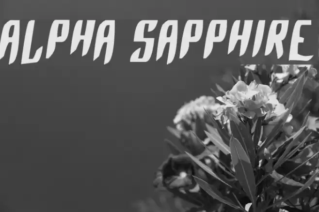 Alpha Sapphire फ़ॉन्ट examples