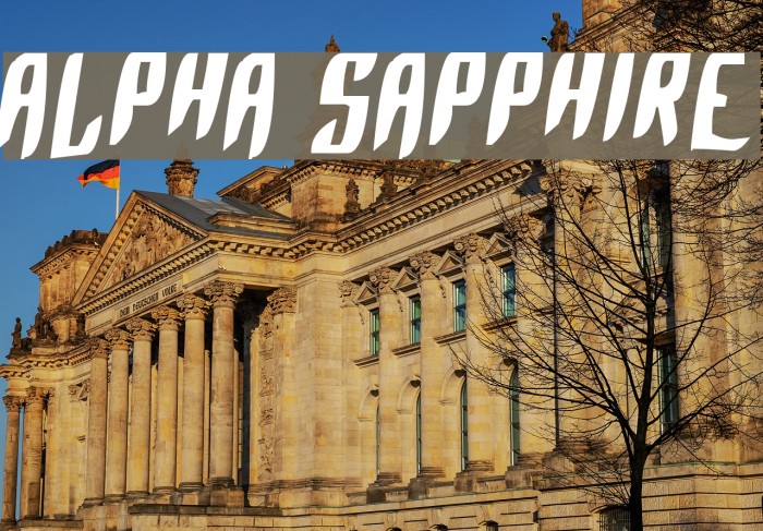 Alpha Sapphire Font examples