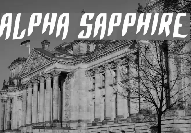 Alpha Sapphire फ़ॉन्ट examples