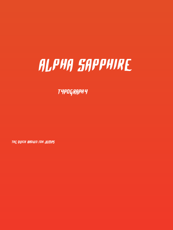 Alpha Sapphire Poster