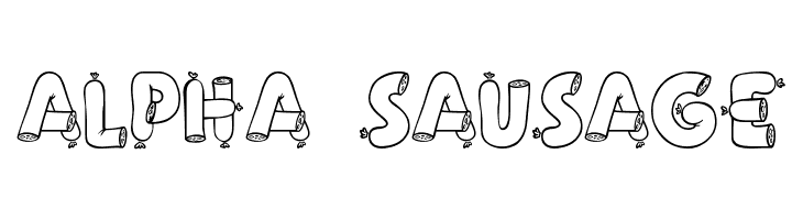 Alpha Sausage Font
