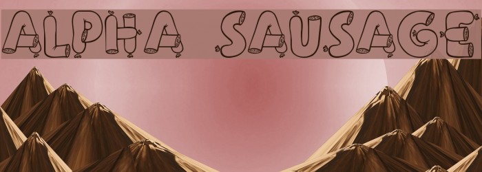 Alpha Sausage Font examples