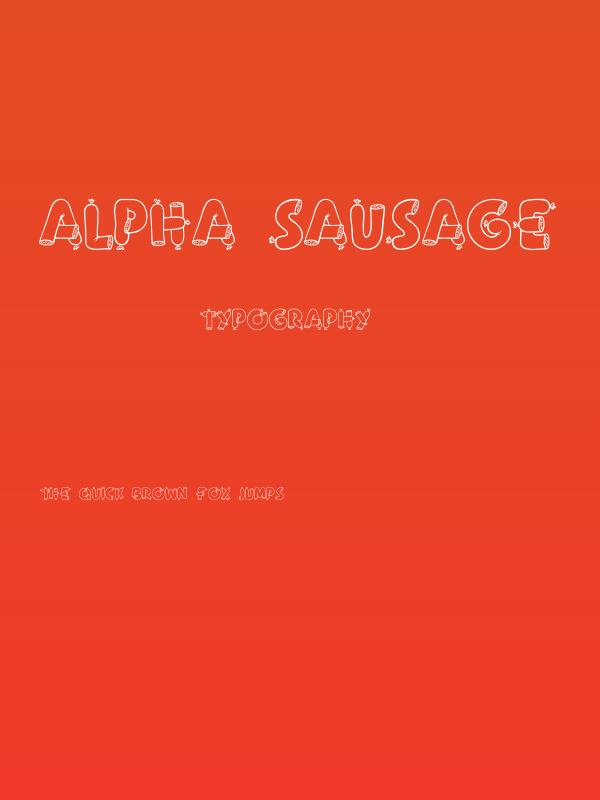 Alpha Sausage Poster