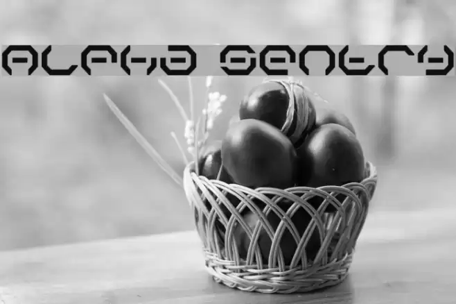 Alpha Sentry Caratteri examples