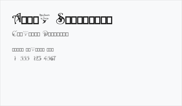 Alpha-Silouette   Business Card