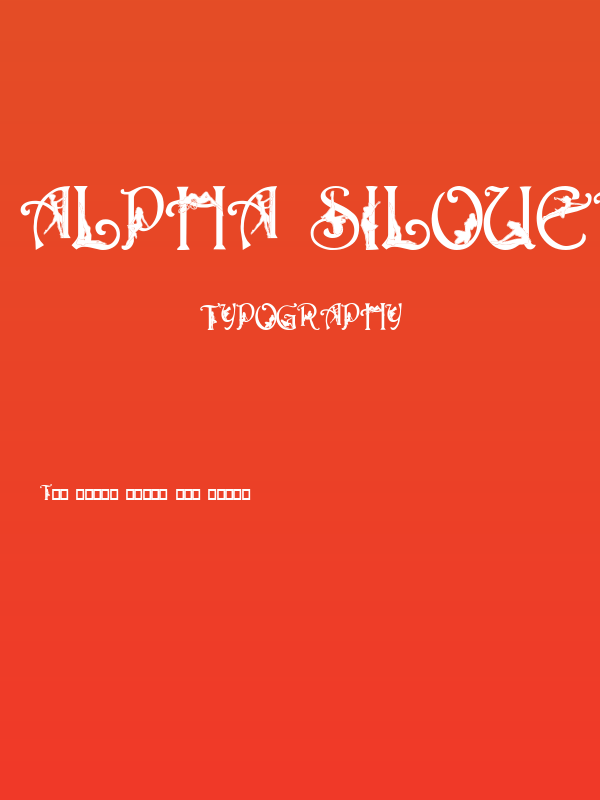 Alpha-Silouette   Poster