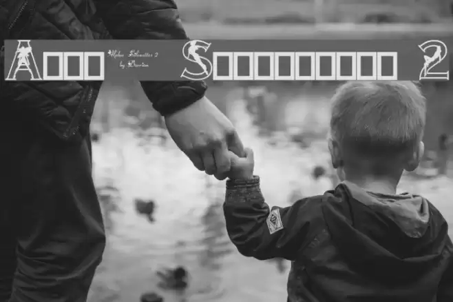 Alpha-Silouettes 2 Font examples